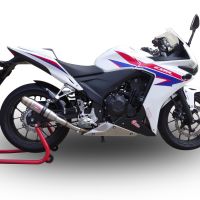 Escape compatível com Honda Cbr 500 R 2012-2016, Deeptone Inox, Sistema racing Silencioso com tubo de ligação 