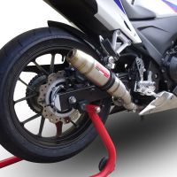 Escape compatível com Honda Cbr 500 R 2012-2016, Deeptone Inox, Sistema racing Silencioso com tubo de ligação 