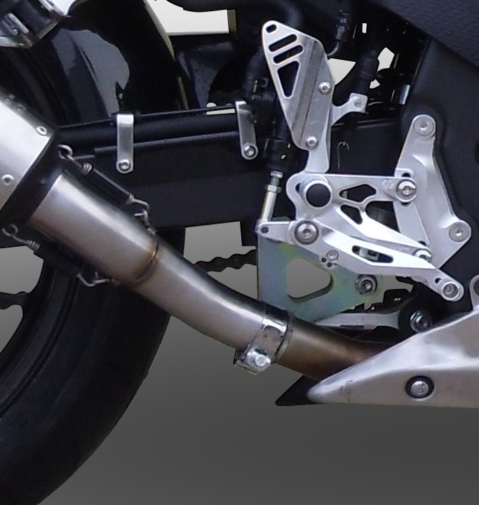 Escape compatível com Honda Cbr 500 R 2012-2016, Furore Nero, Sistema racing Silencioso com tubo de ligação 