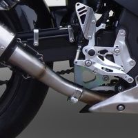 Escape compatível com Honda Cbr 500 R 2012-2016, Furore Nero, Sistema racing Silencioso com tubo de ligação 