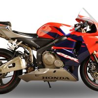 Escape compatível com Honda Cbr 600 Rr 2005-2006, Deeptone Inox, Sistema racing Silencioso com tubo de ligação 
