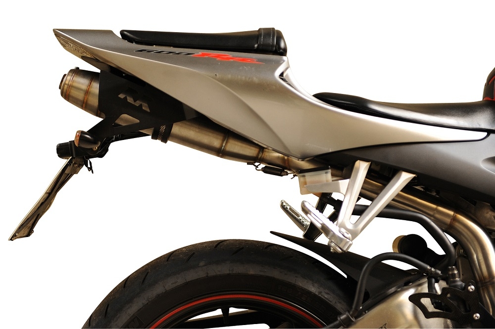 Escape compatível com Honda Cbr 600 Rr 2005-2006, Deeptone Inox, Sistema racing Silencioso com tubo de ligação 