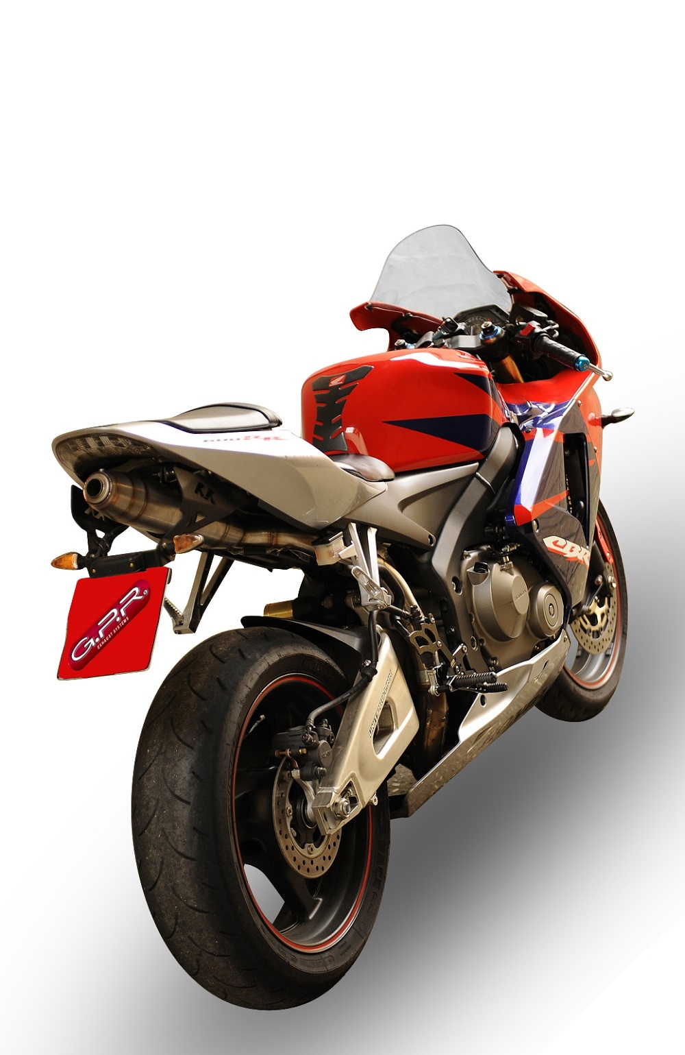 Escape compatível com Honda Cbr 600 Rr 2005-2006, Deeptone Inox, Sistema racing Silencioso com tubo de ligação 