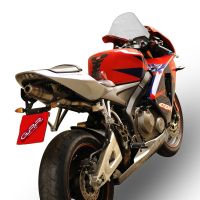 Escape compatível com Honda Cbr 600 Rr 2005-2006, Deeptone Inox, Sistema racing Silencioso com tubo de ligação 