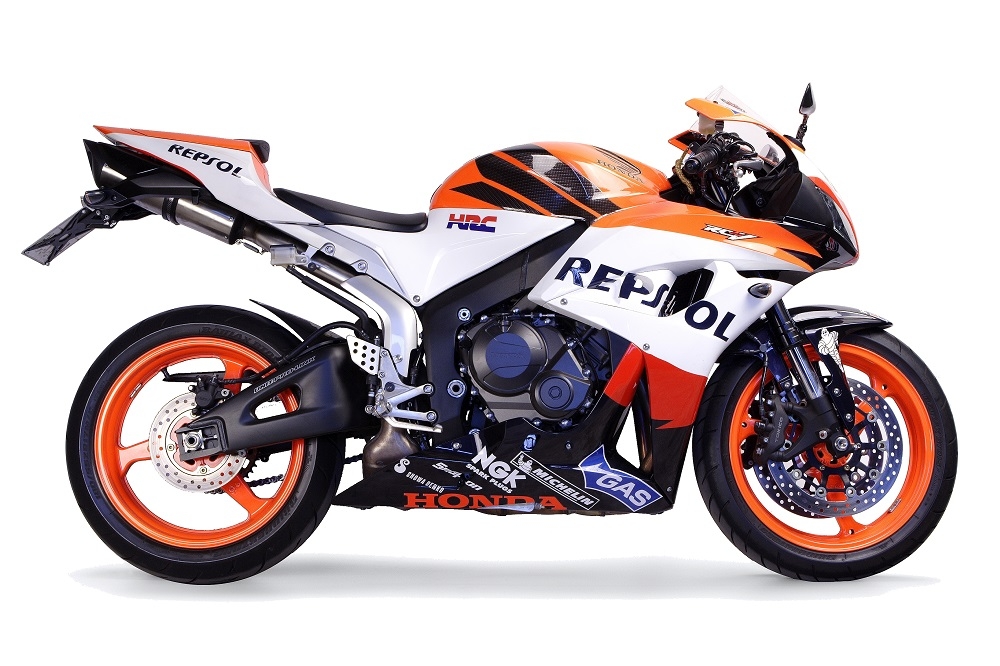 Escape compatível com Honda Cbr 600 Rr 2005-2006, Tiburon Titanium, Escape Racing, linha completa, fornecido com coletor específico, artigo sem homologação 