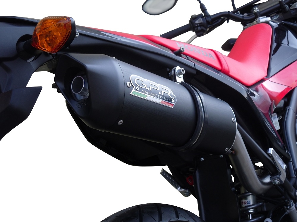 Escape compatível com Honda Crf 250 M 2013-2016, Furore Nero, Sistema homologado com catalisador linha completa, silencioso mais coletor 