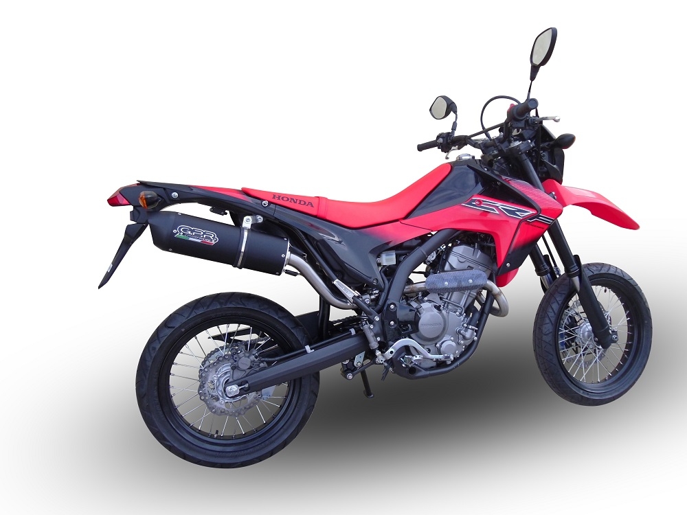 Escape compatível com Honda Crf 250 M 2013-2016, Furore Nero, Sistema homologado com catalisador linha completa, silencioso mais coletor 