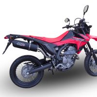 Escape compatível com Honda Crf 250 M 2013-2016, Furore Nero, Sistema homologado com catalisador linha completa, silencioso mais coletor 