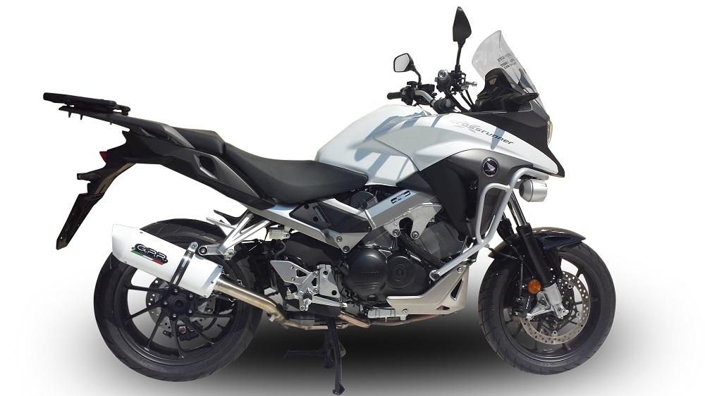 Escape compatível com Honda Vfr 800 X Crossrunner 800 2011-2014, Albus Ceramic, Escape legal, homologado, silenciador com db killer removível e tubo de ligação específico 
