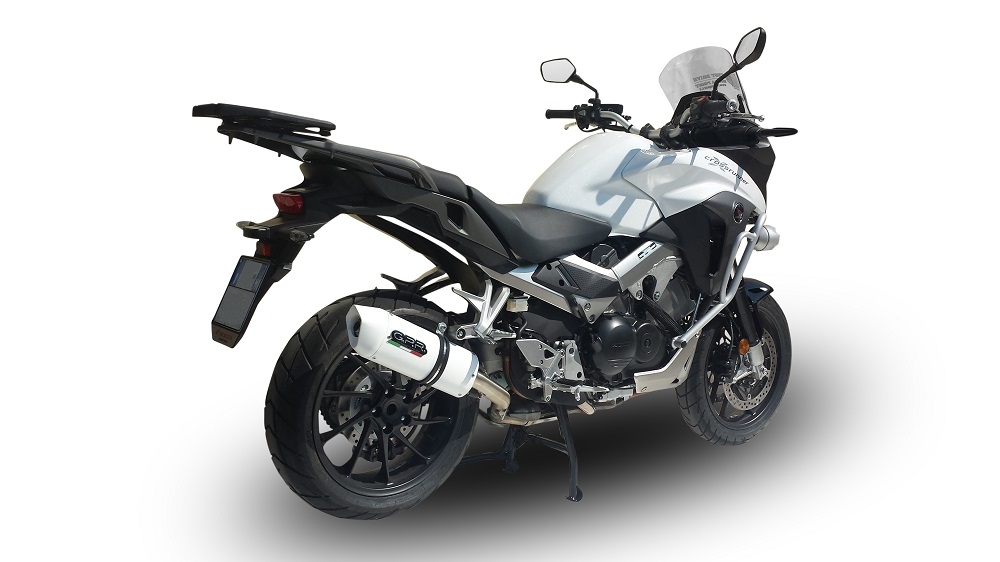 Escape compatível com Honda Vfr 800 X Crossrunner 800 2011-2014, Albus Ceramic, Escape legal, homologado, silenciador com db killer removível e tubo de ligação específico 