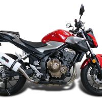 Escape compatível com Honda Cb 500 F 2021-2025, Albus Evo4, Escape legal, homologado, silenciador com db killer removível e tubo de ligação específico 