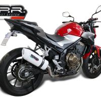 Escape compatível com Honda Cb 500 F 2021-2025, Albus Evo4, Escape legal, homologado, silenciador com db killer removível e tubo de ligação específico 