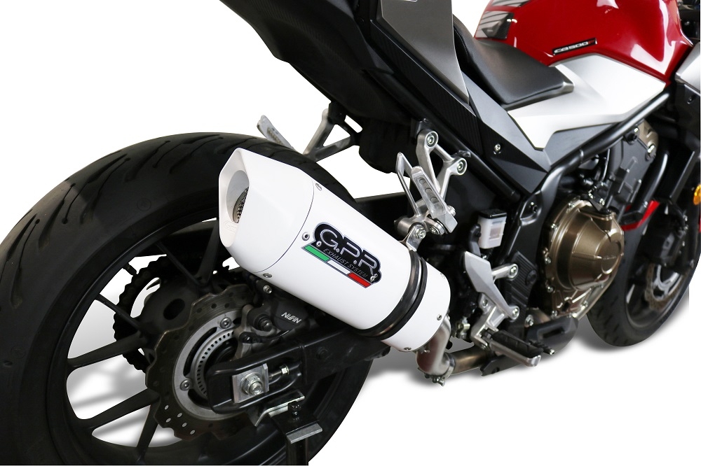 Escape compatível com Honda Cb 500 F 2021-2025, Albus Evo4, Escape legal, homologado, silenciador com db killer removível e tubo de ligação específico 