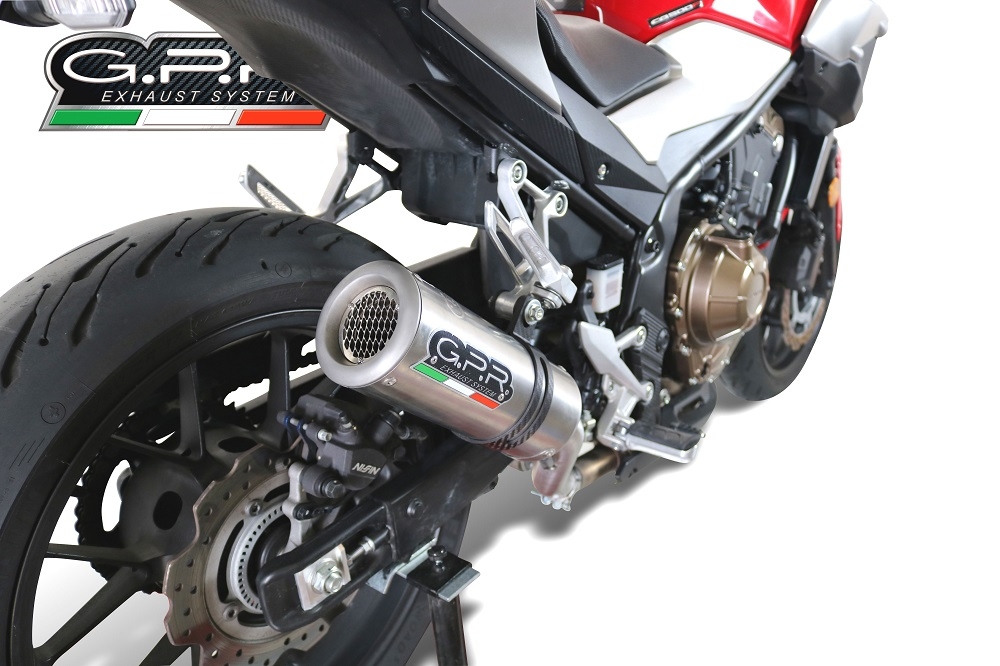 Escape compatível com Honda Cb 500 X 2016-2018, M3 Inox , Escape legal, homologado, silenciador com db killer removível e tubo de ligação específico 