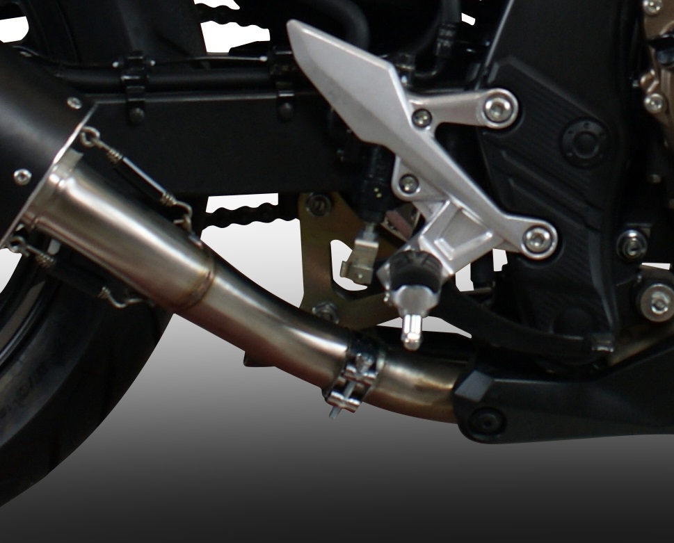 Escape compatível com Honda Cb 500 X 2016-2018, Powercone Evo, Escape legal, homologado, silenciador com db killer removível e tubo de ligação específico 