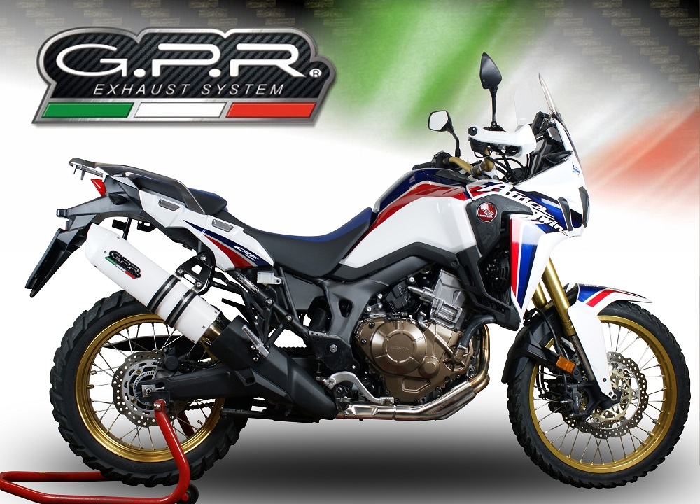 Escape compatível com Honda Crf 1000 L Africa Twin 2018-2020, Albus Evo4, Escape legal, homologado, silenciador com db killer removível e tubo de ligação específico 