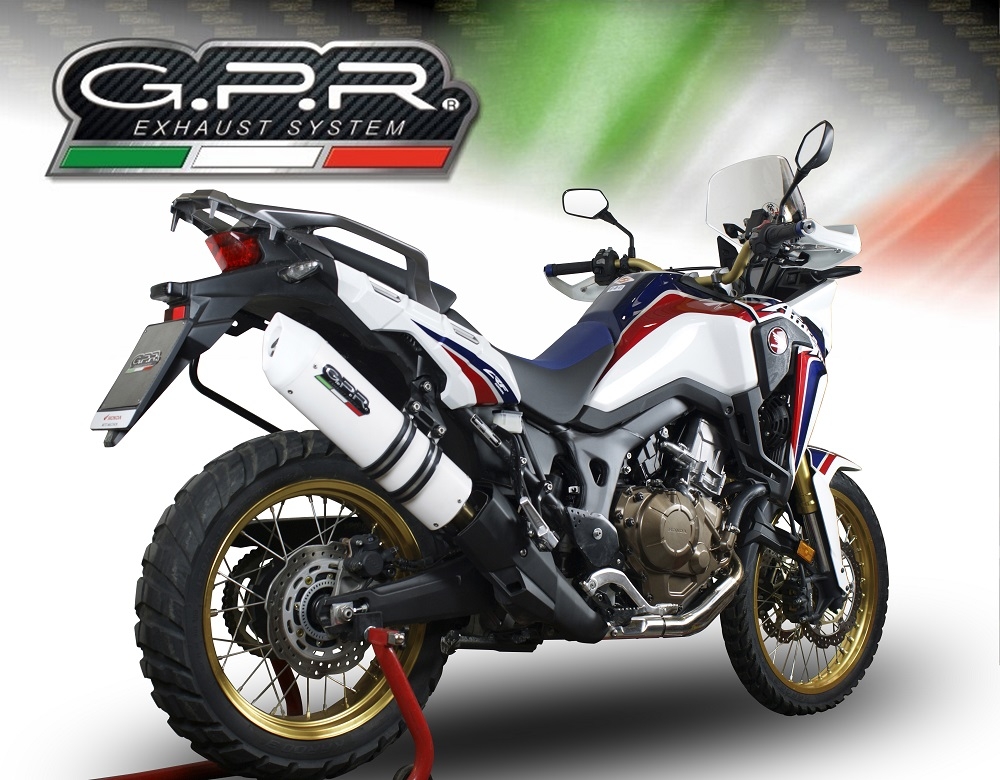 Escape compatível com Honda Crf 1000 L Africa Twin 2018-2020, Albus Evo4, Escape legal, homologado, silenciador com db killer removível e tubo de ligação específico 