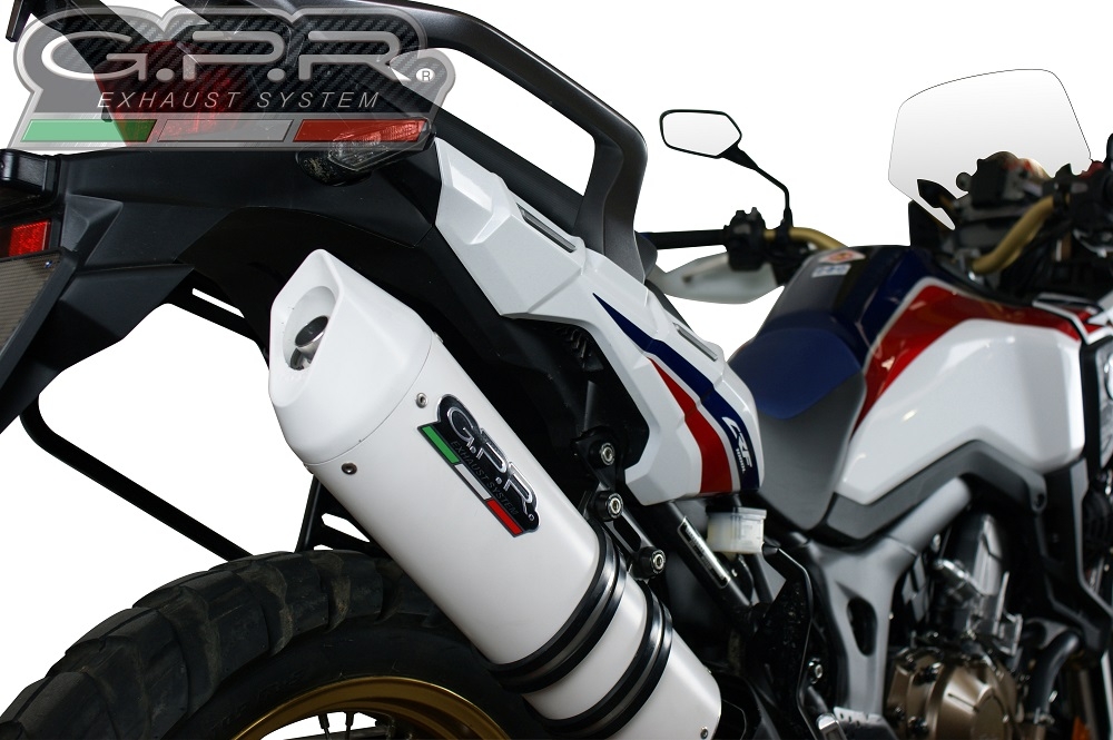 Escape compatível com Honda Crf 1000 L Africa Twin 2015-2017, Albus Ceramic, Escape legal, homologado, silenciador com db killer removível e tubo de ligação específico 