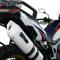 Escape compatível com Honda Crf 1000 L Africa Twin 2015-2017, Albus Ceramic, Escape legal, homologado, silenciador com db killer removível e tubo de ligação específico 