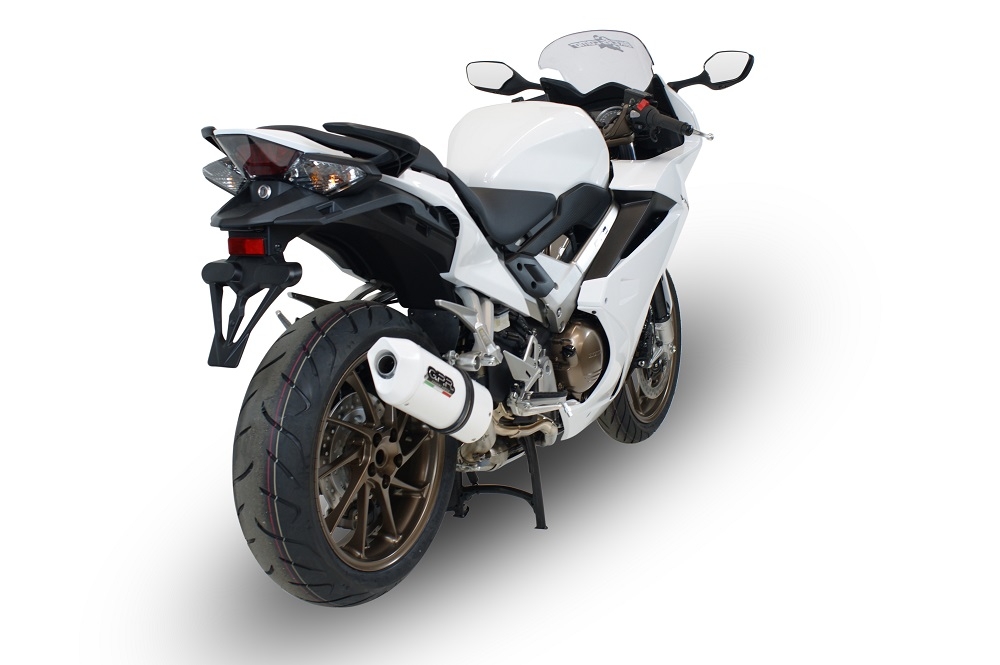Escape compatível com Honda Vfr 800 F 2014-2016, Albus Ceramic, Escape legal, homologado, silenciador com db killer removível e tubo de ligação específico 