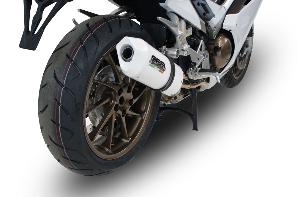 Escape compatível com Honda Vfr 800 F 2014-2016, Albus Ceramic, Escape legal, homologado, silenciador com db killer removível e tubo de ligação específico 
