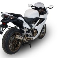 Escape compatível com Honda Vfr 800 F 2014-2016, Deeptone Inox, Escape legal, homologado, silenciador com db killer removível e tubo de ligação específico 