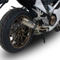 Escape compatível com Honda Vfr 800 F 2014-2016, Deeptone Inox, Escape legal, homologado, silenciador com db killer removível e tubo de ligação específico 