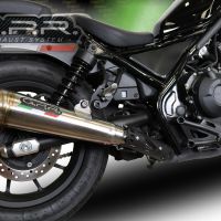 Escape compatível com Honda Cmx 500 Rebel 2021-2023, Powercone Evo, Escape legal, homologado, silenciador com db killer removível e tubo de ligação específico 