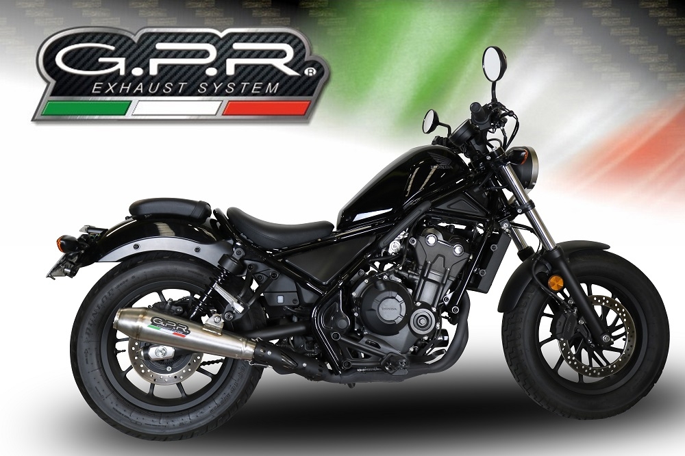 Escape compatível com Honda Cmx 300 Rebel 2017-2020, Ultracone, Escape legal, homologado, silenciador com db killer removível e tubo de ligação específico 