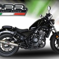 Escape compatível com Honda Cmx 300 Rebel 2017-2020, Ultracone, Escape legal, homologado, silenciador com db killer removível e tubo de ligação específico 