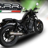 Escape compatível com Honda Cmx 300 Rebel 2017-2020, Ultracone, Escape legal, homologado, silenciador com db killer removível e tubo de ligação específico 