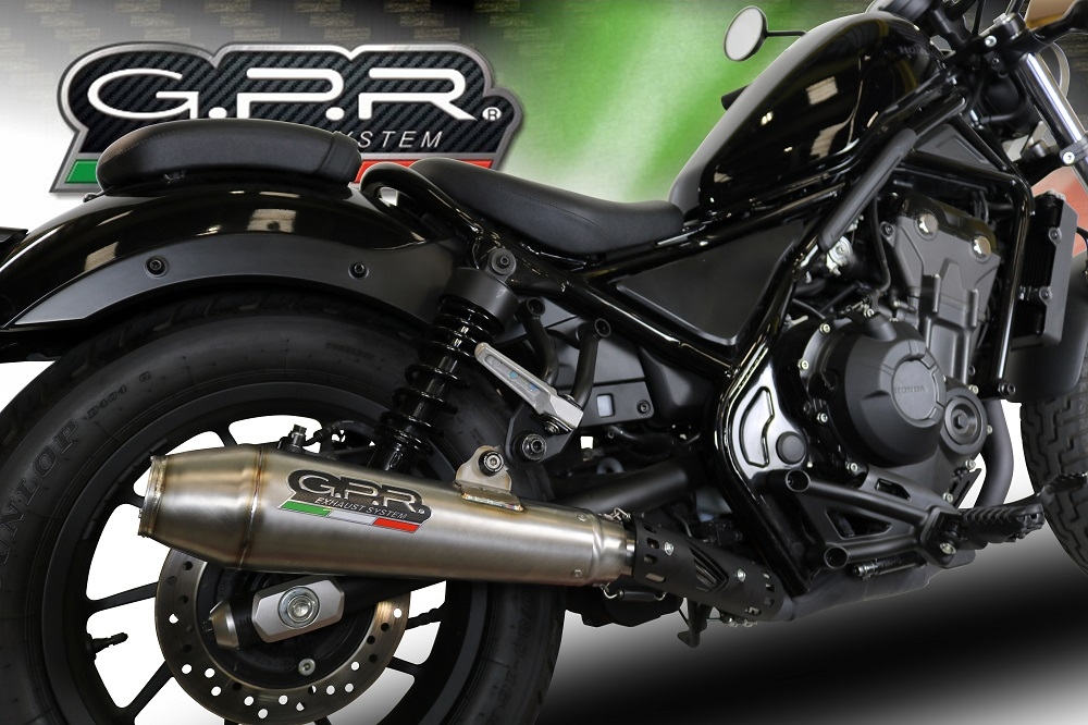 Escape compatível com Honda Cmx 300 Rebel 2017-2020, Ultracone, Escape legal, homologado, silenciador com db killer removível e tubo de ligação específico 