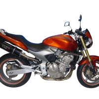 Escape compatível com Honda Hornet Cb 600 F 2003-2006, Furore Nero, Escape legal, homologado, silenciador com db killer removível e tubo de ligação específico 
