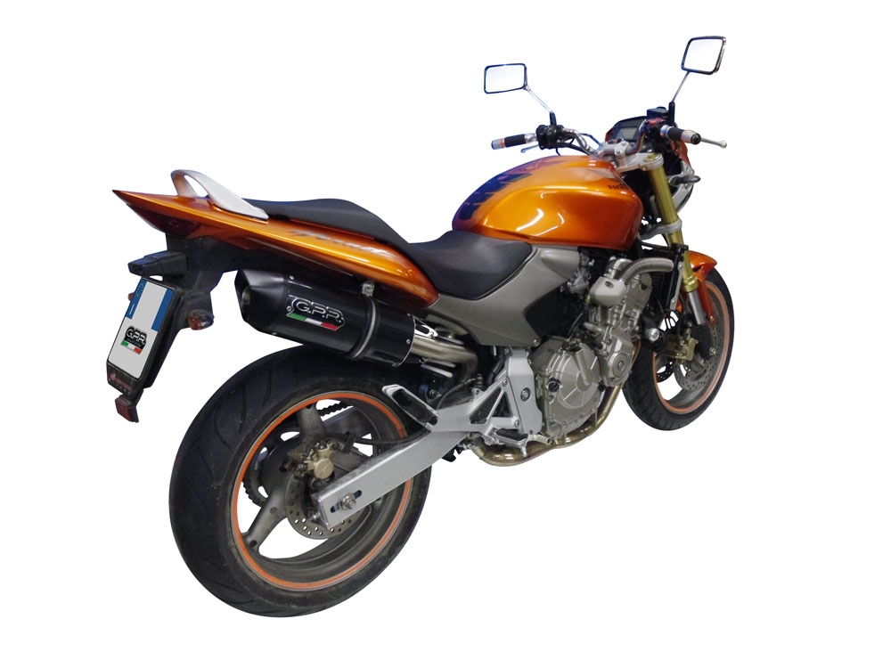 Escape compatível com Honda Hornet Cb 600 F 2003-2006, Furore Nero, Escape legal, homologado, silenciador com db killer removível e tubo de ligação específico 