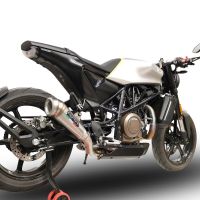 Escape compatível com Husqvarna Svartpilen 701 2018-2020, Powercone Evo, Escape legal, homologado, silenciador com db killer removível e tubo de ligação específico 