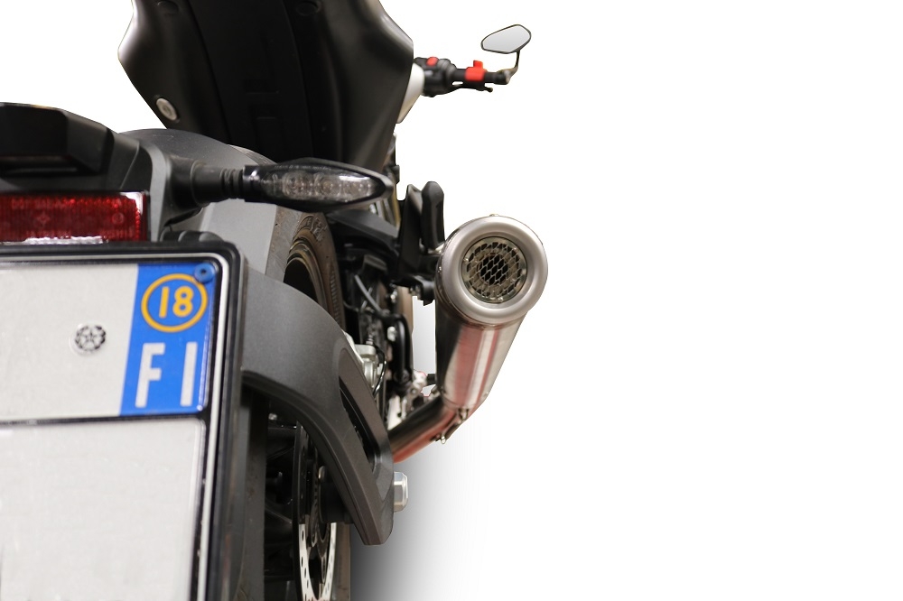 Escape compatível com Husqvarna Svartpilen 701 2018-2020, Powercone Evo, Escape legal, homologado, silenciador com db killer removível e tubo de ligação específico 