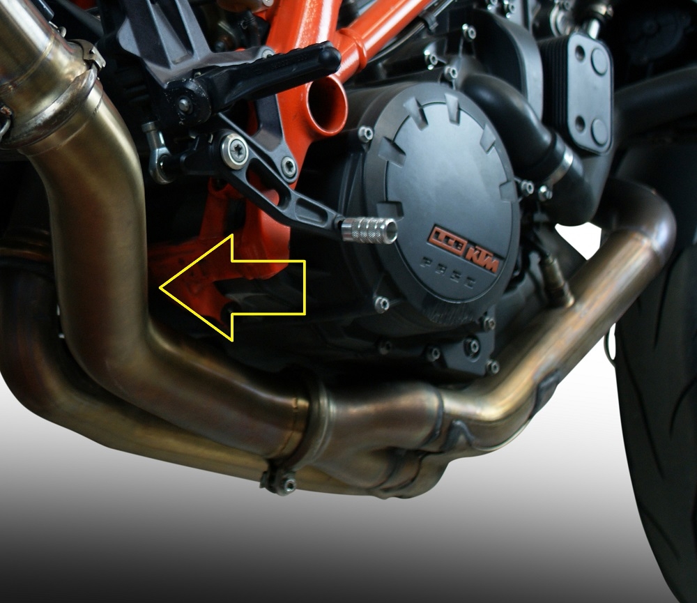 Escape compatível com Ktm Super Duke 1290 R 2014-2016, Decatalizzatore, Sistema racing Sistema de tubo para eliminar o catalisador 