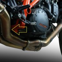 Escape compatível com Ktm Super Duke 1290 R 2014-2016, Decatalizzatore, Sistema racing Sistema de tubo para eliminar o catalisador 