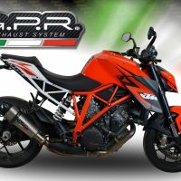 GPR escape compatível com  Ktm Super Duke 1290 GT 2022-2024, New Grand Prix Evo Titanium, Escape legal, homologado, silenciador com db killer removível e tubo de ligação específico 