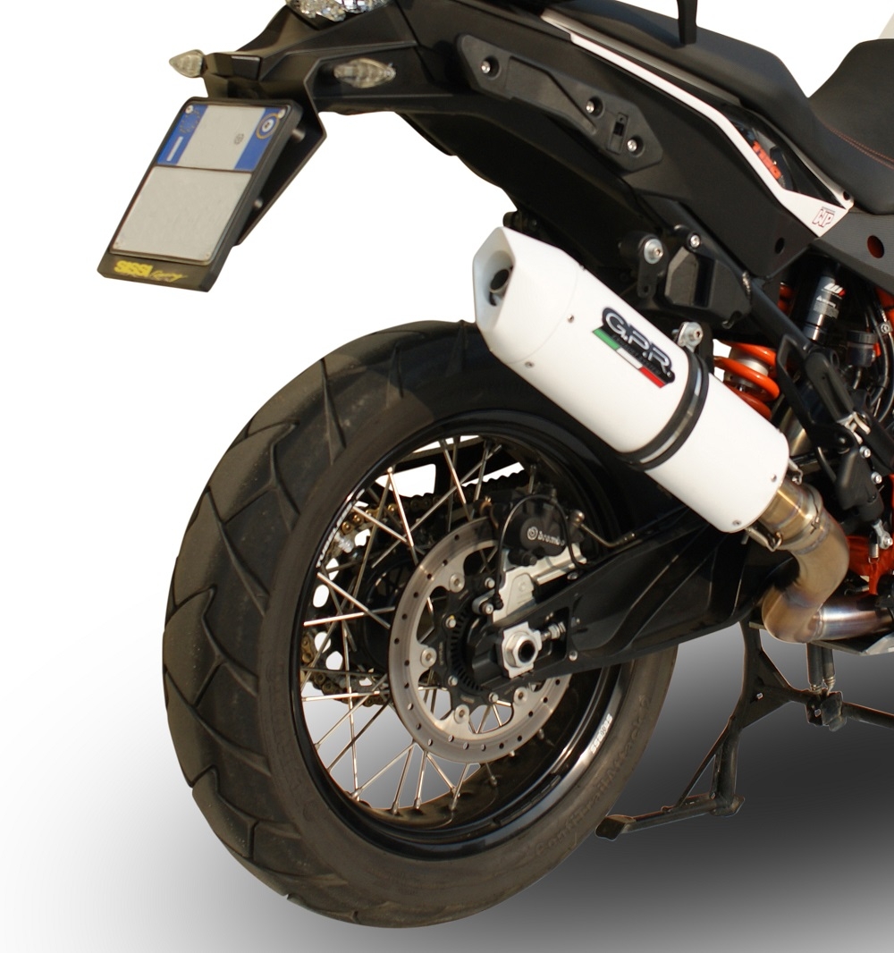 Escape compatível com Ktm Lc 8 Adventure 1050 2015-2016, Albus Ceramic, Escape legal, homologado, silenciador com db killer removível e tubo de ligação específico 