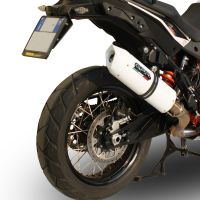 Escape compatível com Ktm Lc 8 Adventure 1050 2015-2016, Albus Ceramic, Escape legal, homologado, silenciador com db killer removível e tubo de ligação específico 