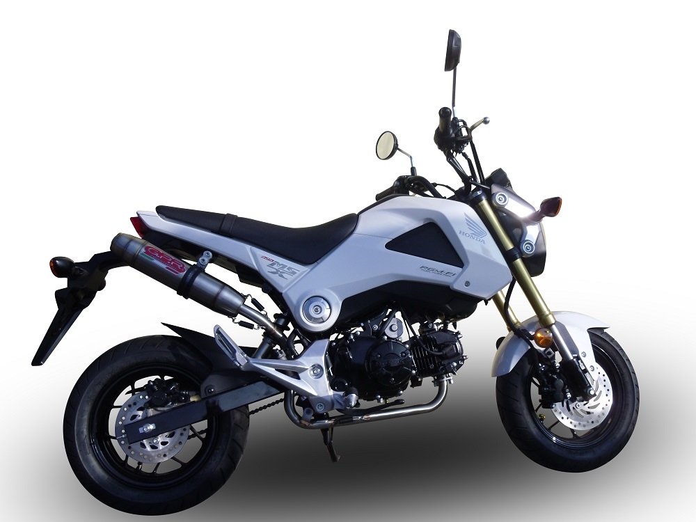 Escape compatível com Honda Msx - Grom 125 2018-2020, Deeptone Inox, Escape Racing, linha completa, fornecido com coletor específico, artigo sem homologação 