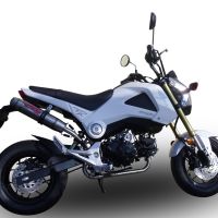 Escape compatível com Honda Msx - Grom 125 2018-2020, Deeptone Inox, Escape Racing, linha completa, fornecido com coletor específico, artigo sem homologação 