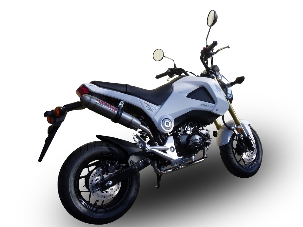 Escape compatível com Honda Msx - Grom 125 2018-2020, Deeptone Inox, Escape Racing, linha completa, fornecido com coletor específico, artigo sem homologação 