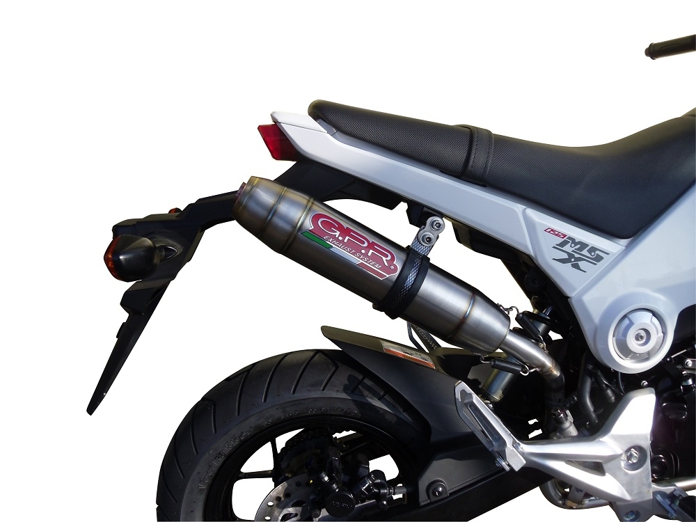 Escape compatível com Honda Msx - Grom 125 2018-2020, Deeptone Inox, Escape Racing, linha completa, fornecido com coletor específico, artigo sem homologação 