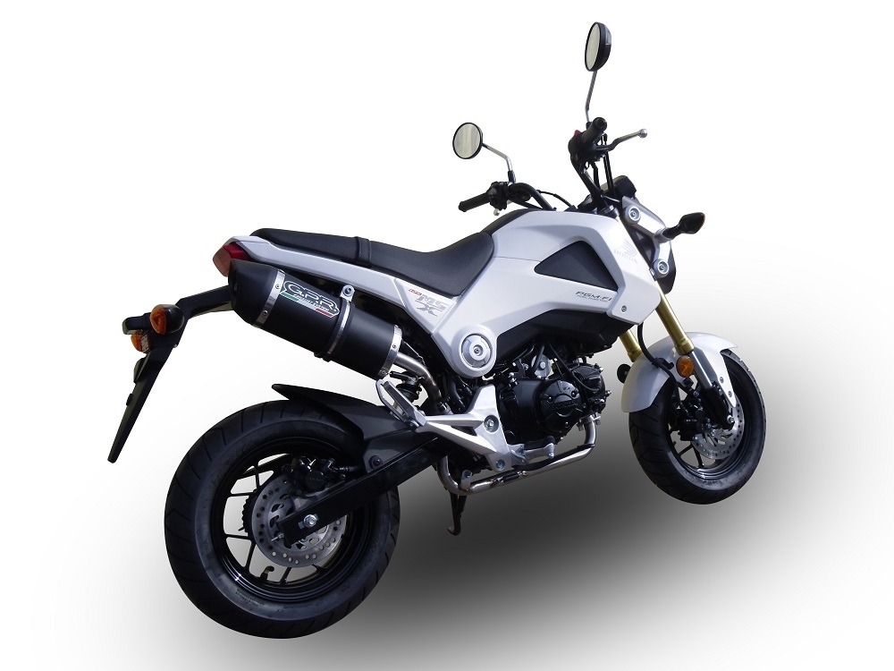 Escape compatível com Honda Msx - Grom 125 2018-2020, Furore Nero, Sistema homologado com catalisador linha completa, silencioso mais coletor 