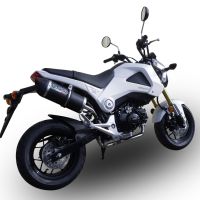 Escape compatível com Honda Msx - Grom 125 2018-2020, Furore Nero, Sistema homologado com catalisador linha completa, silencioso mais coletor 