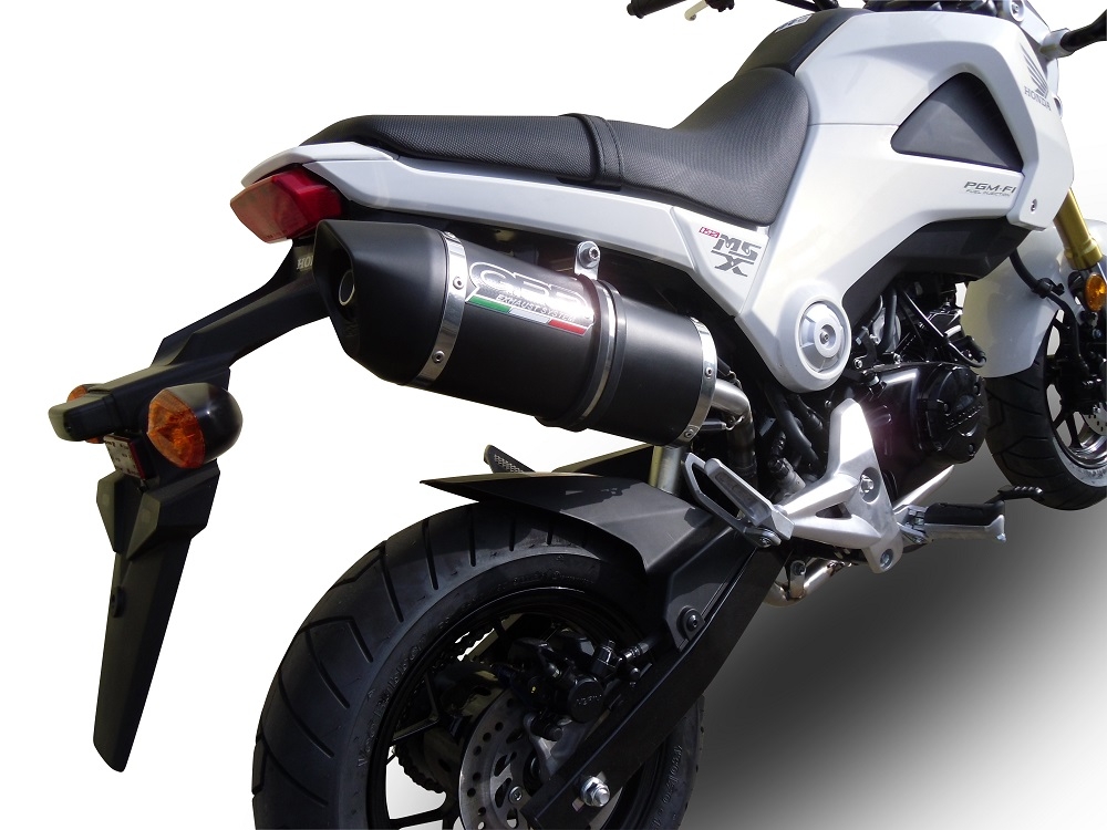 Escape compatível com Honda Msx - Grom 125 2018-2020, Furore Nero, Escape legal, homologado, silenciador com db killer removível e tubo de ligação específico 