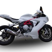 GPR escape compatível com  Mv Agusta F3 675 2012-2016, New Grand Prix Evo Titanium, Escape legal, homologado, silenciador com db killer removível e tubo de ligação específico 
