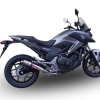 Escape compatível com Honda Nc 700 X - S Dct 2012-2018, Deeptone Inox, Escape legal, homologado, silenciador com db killer removível e tubo de ligação específico 